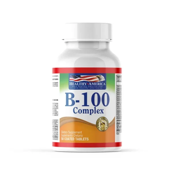 B-100 COMPLEX 50 TABLETS (SUPER STRENGTH) HEALTHY