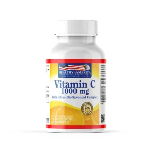 VITAMIN C 1.000 MG WITH CITRUS BIOFLAVONOID COMPLEX 100 CAPSULES HEALTHY AMERICA