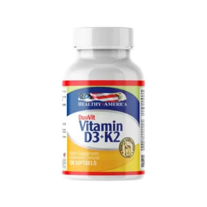 DUOVIT 100 SOFTGELS (VITAMIN D3+K2) HEALTHY AMERICA