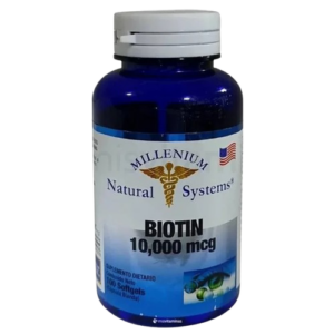 BIOTIN 10000 MCG NATURAL SYSTEMS MILLENIUM 100 SOFTGELS