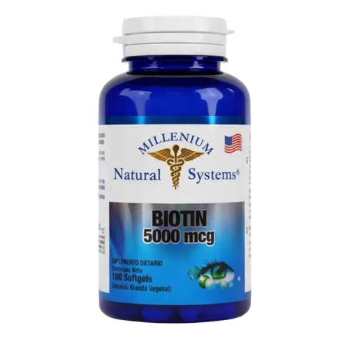 BIOTIN 5000 Mcg NATURAL SYSTEMS MILLENIUM
