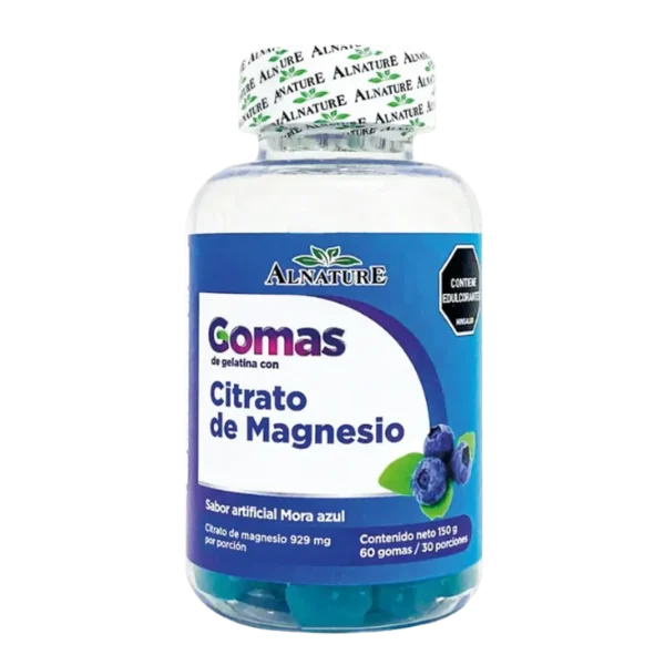 Gomas Citrato de Magnesio Alnature — Frasco por 60 Gomas