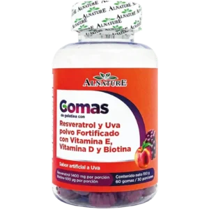 Gomas Resveratrol Alnature — Frasco por 60 Gomas